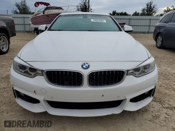 2017 BMW 4 Series 430i with VIN WBA4R7C50HK876667, listed as a Copart auction lot 74543364 with Not Provided miles and Salvage Title. Bid and sale history available at DreamBid. Image 5.