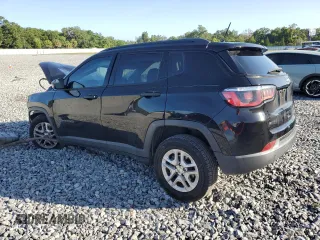 2018 Jeep Compass Sport z VIN 3C4NJCABXJT106979, wystawiony jako Copart lot #62165865 z przebiegiem Nie podano mil oraz Szkoda całkowita • Salvage title. Historia ofert i sprzedaży dostępna na DreamBid. Obrazek 2.
