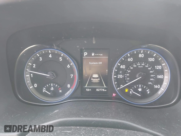 2021 Hyundai Kona SEL with VIN KM8K22AA3MU747284, listed as a IAAI auction lot 41609261 with 82,778 mi miles. Bid and sale history available at carsss.com. Image 7.
