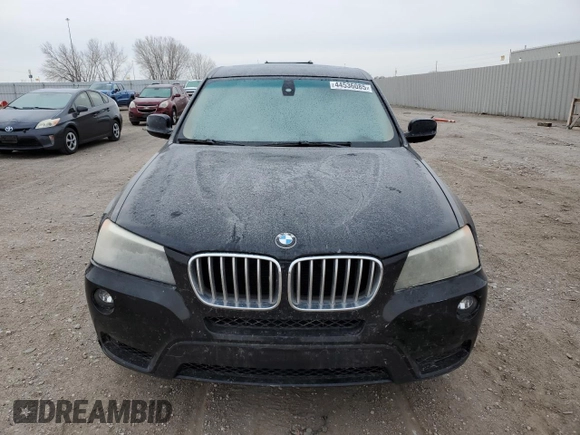 2011 BMW X3 35i with VIN 5UXWX7C57BL731336, listed as a Copart auction lot 44536085 with 117,638 mi miles and Clean Title. Bid and sale history available at DreamBid. Image 5.