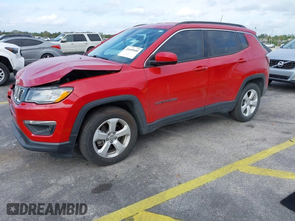 2018 Jeep Compass Latitude with VIN 3C4NJCBB1JT469511, listed as a IAAI auction lot 41609600 with 44,985 mi miles and . Bid and sale history available at carsss.com. Image 17.