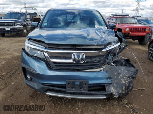 2019 Honda Pilot EX-L with VIN 5FNYF5H51KB042518, listed as a Copart auction lot 51809355 with 64,712 mi miles and Salvage Title. Bid and sale history available at DreamBid. Image 5.