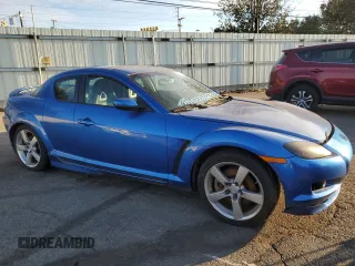 2004 Mazda RX-8 with VIN JM1FE173040110022, listed as a Copart auction lot 83032674 with 108,037 mi miles and Clean Title. Bid and sale history available at carsss.com. Image 4.