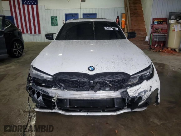 2021 BMW 3 Series M340i xDrive with VIN 3MW5U9J02M8B60533, listed as a Copart auction lot 84322494 with 0 mi miles and Salvage Title. Bid and sale history available at carsss.com. Image 5.