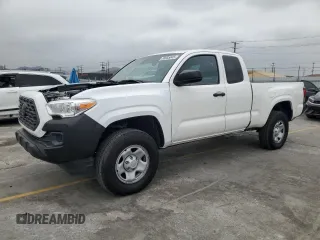 2021 Toyota Tacoma SR z VIN 3TYRX5GN4MT006571, wystawiony jako Copart lot #55855045 z przebiegiem 44 427 mil mil oraz Szkoda całkowita • Salvage title. Historia ofert i sprzedaży dostępna na DreamBid. Obrazek 1.