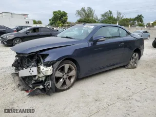 2011 Lexus IS 250C with VIN JTHFF2C28B2518574, listed as a Copart auction lot 84405014 with 92,746 mi miles and Salvage Title. Bid and sale history available at carsss.com. Image 1.