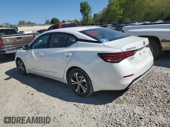 2020 Nissan Sentra SV with VIN 3N1AB8CV5LY219411, listed as a Copart auction lot 53054285 with 127,304 mi miles and Salvage Title. Bid and sale history available at DreamBid. Image 2.