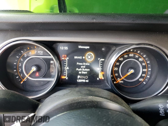 2018 Jeep Wrangler Unlimited Sport S with VIN 1C4HJXDN6JW332280, listed as a Copart auction lot 55914605 with 135,998 mi miles and Clean title. Bid and sale history available at DreamBid. Image 9.