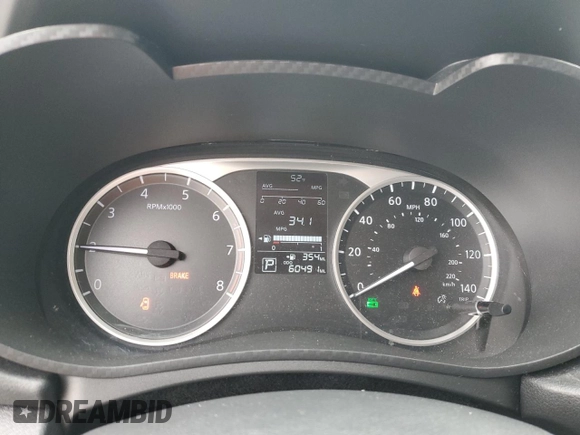 2021 Nissan Versa S with VIN 3N1CN8DV6ML903509, listed as a Copart auction lot 48020195 with 60,491 mi miles and Salvage title. Bid and sale history available at DreamBid. Image 9.