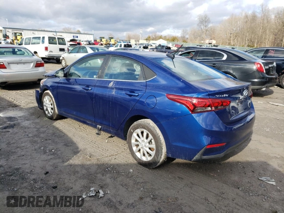 2022 Hyundai Accent SEL with VIN 3KPC24A62NE164737, listed as a Copart auction lot 38278023 with 17,520 mi miles. Bid and sale history available at carsss.com. Image 2.
