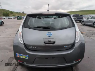 2015 Nissan LEAF S with VIN 1N4AZ0CP3FC327105, listed as a Copart auction lot 61426595 with 71,693 mi miles and Salvage title. Bid and sale history available at DreamBid. Image 6.