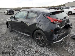 2019 Hyundai Veloster Turbo R-Spec with VIN KMHTH6AB9KU015919, listed as a Copart auction lot 79697724 with 116,420 mi miles and Salvage Title. Bid and sale history available at carsss.com. Image 2.