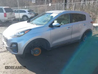 2020 Kia Sportage S with VIN KNDP6CAC2L7653058, listed as a IAAI auction lot 41477848 with 124,066 mi miles. Bid and sale history available at carsss.com. Image 21.
