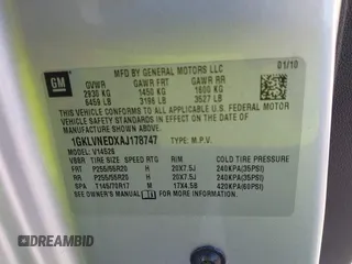 2010 GMC Acadia SLT2 с VIN 1GKLVNEDXAJ178747, выставлен на аукционе IAAI как лот 40678809 с пробегом 180 520 миль миль и . История ставок и продаж доступна на DreamBid. Изображение 9.