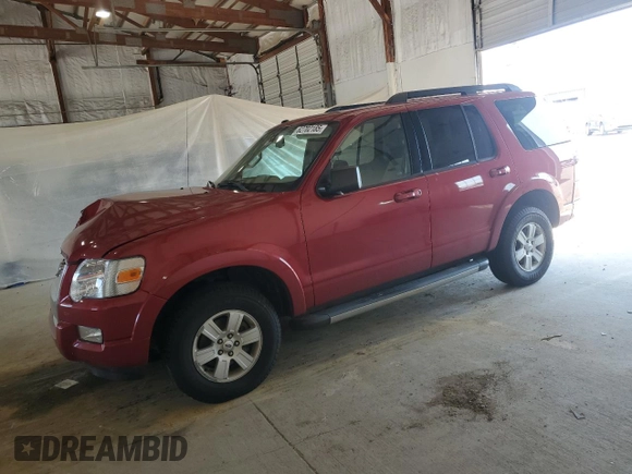 2010 Ford Explorer XLT with VIN 1FMEU7DE2AUA96230, listed as a Copart auction lot 62702185 with Not provided miles and Salvage title. Bid and sale history available at DreamBid. Image 1.