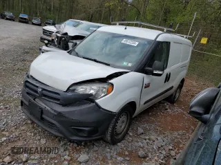 2015 Ram ProMaster City Cargo Tradesman with VIN ZFBERFAT5F6A72377, listed as a Copart auction lot 49512234 with 106,773 mi miles and Salvage Title. Bid and sale history available at carsss.com. Image 1.