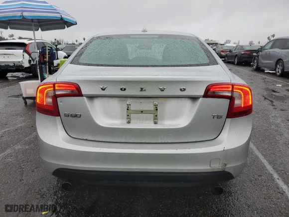 2012 Volvo S60 T5 with VIN YV1622FS0C2041305, listed as a Copart auction lot 45175185 with 90,936 mi miles and Salvage Title. Bid and sale history available at carsss.com. Image 6.