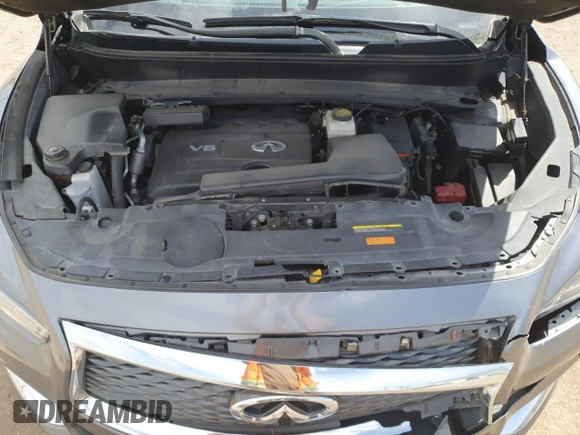 2018 Infiniti QX60 with VIN 5N1DL0MM7JC505146, listed as a Copart auction lot 52572145 with 75,057 mi miles and Salvage Title. Bid and sale history available at DreamBid. Image 14.