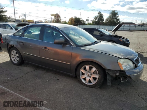 2005 Ford Five Hundred SEL with VIN 1FAHP24155G178083, listed as a Copart auction lot 79444244 with 0 mi miles and Salvage Title. Bid and sale history available at carsss.com. Image 4.