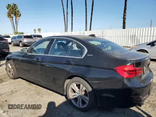 2018 BMW 3 Series 330e iPerformance with VIN WBA8E1C55JA758443, listed as a Copart auction lot 89356485 with 35,599 mi miles and Salvage Title. Bid and sale history available at carsss.com. Image 2.
