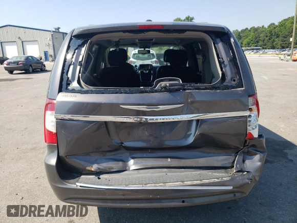 2016 Chrysler Town & Country Touring-L with VIN 2C4RC1CG6GR261131, listed as a Copart auction lot 58635234 with 109,462 mi miles and Salvage Title. Bid and sale history available at carsss.com. Image 6.