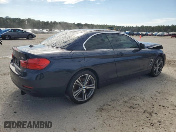 2015 BMW 4 Series 435i xDrive with VIN WBA3T7C5XFPW79549, listed as a Copart auction lot 47806745 with 113,428 mi miles and Salvage title. Bid and sale history available at DreamBid. Image 3.