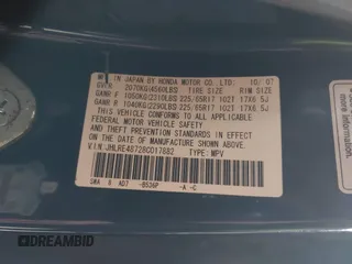2008 Honda CR-V EX-L с VIN JHLRE48728C017882, выставлен на аукционе IAAI как лот 42286620 с пробегом 154 670 миль миль и . История ставок и продаж доступна на DreamBid. Изображение 9.