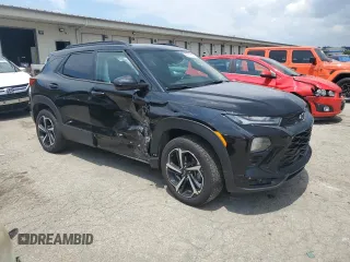 2021 Chevrolet TrailBlazer RS with VIN KL79MUSL2MB050822, listed as a Copart auction lot 62675554 with 56,037 mi miles and Salvage Title. Bid and sale history available at DreamBid. Image 4.