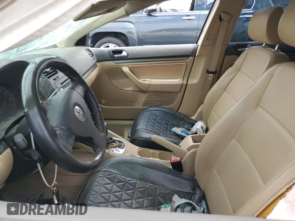 2006 Volkswagen Jetta 2.5L with VIN 3VWSF71K56M765739, listed as a Copart auction lot 55774615 with Not provided miles and Salvage title. Bid and sale history available at DreamBid. Image 7.