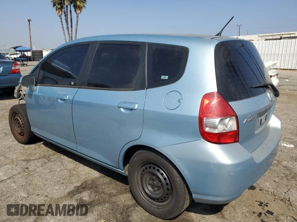 2007 Honda Fit with VIN JHMGD37477S055538, listed as a Copart auction lot 73222124 with 125,205 mi miles and Salvage Title. Bid and sale history available at carsss.com. Image 2.