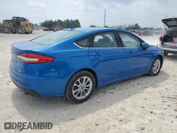 2020 Ford Fusion SE with VIN 3FA6P0HD5LR168627, listed as a Copart auction lot 50019085 with 36,537 mi miles and Salvage Title. Bid and sale history available at DreamBid. Image 3.