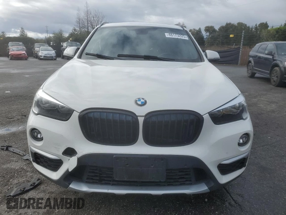 2017 BMW X1 sDrive28i with VIN WBXHU7C32H5H37758, listed as a Copart auction lot 48173225 with 86,488 mi miles and Salvage Title. Bid and sale history available at carsss.com. Image 5.