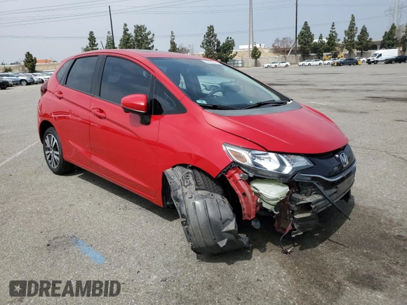 2015 Honda Fit EX-L with VIN 3HGGK5H87FM701108, listed as a Copart auction lot 55536945 with 57,519 mi miles and Salvage title. Bid and sale history available at DreamBid. Image 4.
