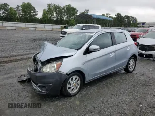 2018 Mitsubishi Mirage SE with VIN ML32A4HJ0JH010480, listed as a Copart auction lot 58379995 with 78,804 mi miles and Salvage title. Bid and sale history available at DreamBid. Image 1.