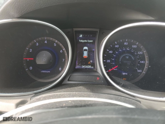 2014 Hyundai Santa Fe Sport with VIN 5XYZU3LB5EG148401, listed as a Copart auction lot 88605725 with 141,628 mi miles and Salvage Title. Bid and sale history available at carsss.com. Image 9.
