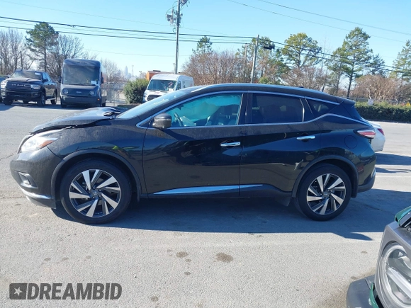 2017 Nissan Murano Platinum z VIN 5N1AZ2MG1HN184632, wystawiony jako IAAI lot #41643809 z przebiegiem 133 966 mil mil oraz . Historia ofert i sprzedaży dostępna na DreamBid. Obrazek 14.