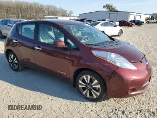 2016 Nissan LEAF SV with VIN 1N4BZ0CP8GC304599, listed as a Copart auction lot 50728855 with 48,410 mi miles and Salvage Title. Bid and sale history available at carsss.com. Image 4.