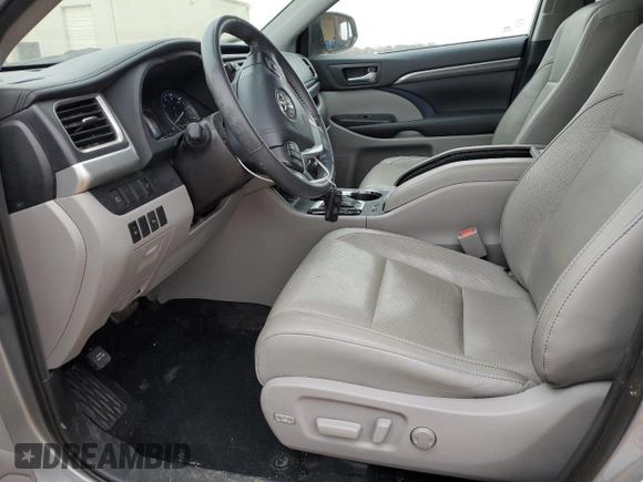 2019 Toyota Highlander Hybrid Limited with VIN 5TDDGRFHXKS075626, listed as a Copart auction lot 46043425 with 47,137 mi miles and Clean title. Bid and sale history available at DreamBid. Image 7.