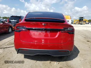 2023 Tesla Model X with VIN 7SAXCBE5XPF367136, listed as a Copart auction lot 45357254 with 13,036 mi miles and Salvage Title. Bid and sale history available at DreamBid. Image 6.