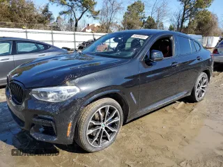 2021 BMW X4 M40i with VIN 5UX2V5C04M9H55156, listed as a Copart auction lot 46468455 with 40,621 mi miles and Salvage title. Bid and sale history available at DreamBid. Image 1.