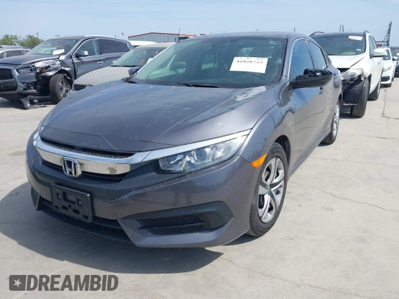 2016 Honda Civic Sedan LX with VIN 2HGFC2F58GH501113, listed as a IAAI auction lot 41826725 with 115,121 mi miles. Bid and sale history available at carsss.com. Image 17.