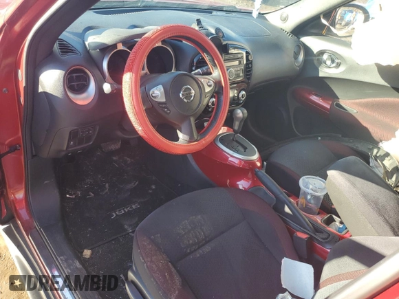 2014 Nissan Juke SV with VIN JN8AF5MR0ET451447, listed as a Copart auction lot 42381805 with 9,688 mi miles and Salvage Title. Bid and sale history available at carsss.com. Image 8.