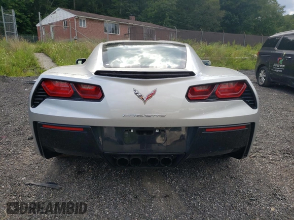 2017 Chevrolet Corvette 3LT with VIN 1G1YF2D73H5110715, listed as a Copart auction lot 79644404 with 15,672 mi miles and Salvage Title. Bid and sale history available at carsss.com. Image 6.