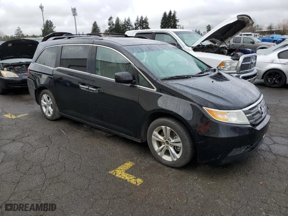 2011 Honda Odyssey EX-L with VIN 5FNRL5H68BB084738, listed as a Copart auction lot 47669965 with 235,722 mi miles and Salvage Title. Bid and sale history available at carsss.com. Image 4.