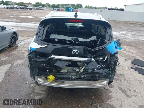2019 Infiniti QX60 Luxe with VIN 5N1DL0MN8KC507367, listed as a IAAI auction lot 42476877 with 69,810 mi miles and . Bid and sale history available at DreamBid. Image 16.