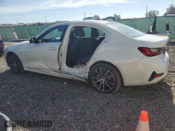2019 BMW 3 Series 330i with VIN 3MW5R1J56K8B01545, listed as a Copart auction lot 82815374 with 52,655 mi miles and Salvage Title. Bid and sale history available at carsss.com. Image 2.
