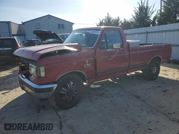 1990 Ford F-150 "S" with VIN 1FTDF15Y7LNB52515, listed as a Copart auction lot 83829724 with 966,652 mi miles and Salvage Title. Bid and sale history available at carsss.com. Image 1.