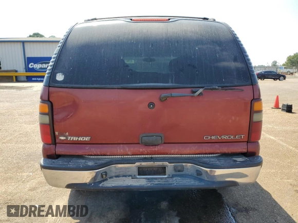 2002 Chevrolet Tahoe LS with VIN 1GNEC13Z52R125580, listed as a Copart auction lot 67901114 with 294,223 mi miles and Salvage Title. Bid and sale history available at carsss.com. Image 6.