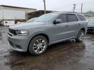 2019 Dodge Durango GT z VIN 1C4RDJDG7KC606213, wystawiony jako Copart lot #54736665 z przebiegiem 103 002 mil mil oraz Nie do naprawy • Non repairable. Historia ofert i sprzedaży dostępna na DreamBid. Obrazek 1.