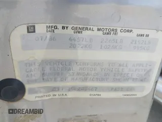 1986 Chevrolet Monte Carlo Sport с VIN 1G1GZ37G2GR208467, выставлен на аукционе IAAI как лот 42120656 с пробегом Не указан миль и . История ставок и продаж доступна на DreamBid. Изображение 9.